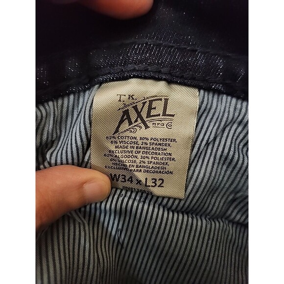 TK Axel Slim Bootcut Jeans Mens 34x32 Blue Dark Wash Stretch NEW - Picture 12 of 13